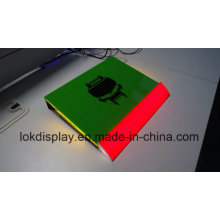 Farbige Acryl LED-Display-Box, Point of Sales Acryl Display Zähler